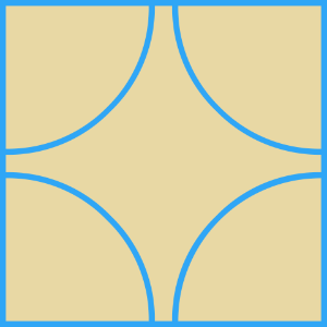 Blue lines 03 beige background
