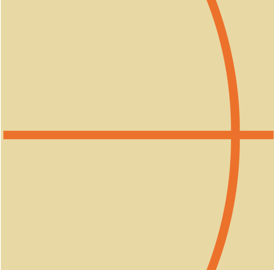 Orange lines 07 beige background