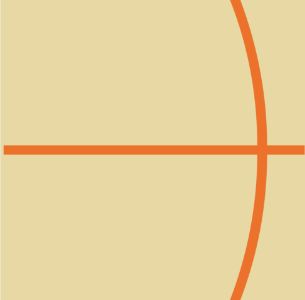 Orange lines 07 beige background