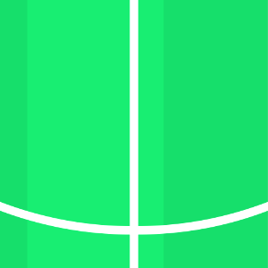 White lines 13 green background