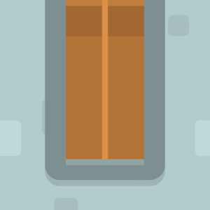 Orange medieval door 11 background