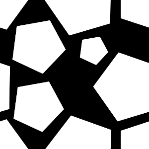 Black white big hexagons background