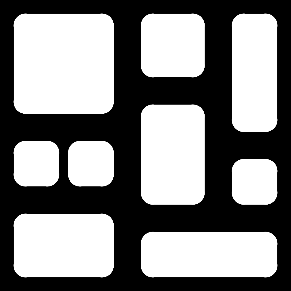 Black white block chaos background