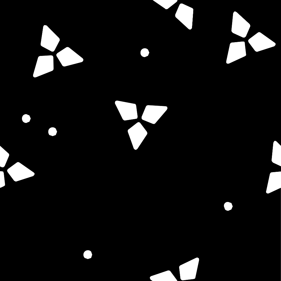 Black white clover background