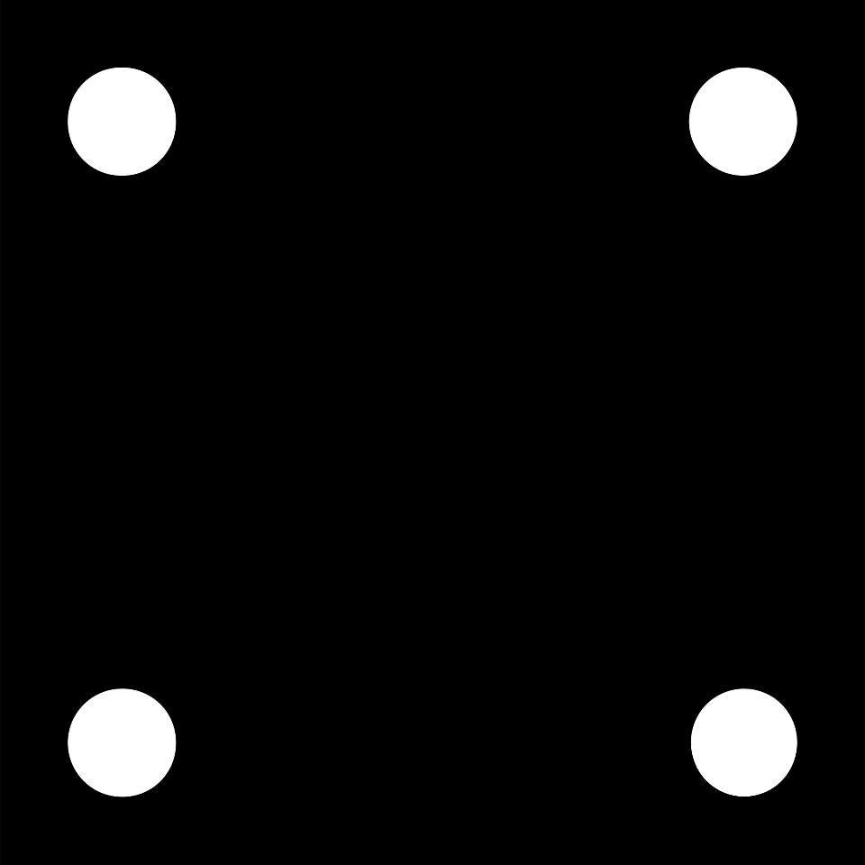 Black white four dots background