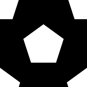 Black white hexagon background