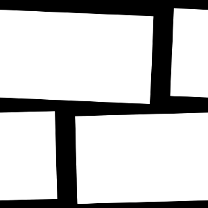 Black white huge bricks background