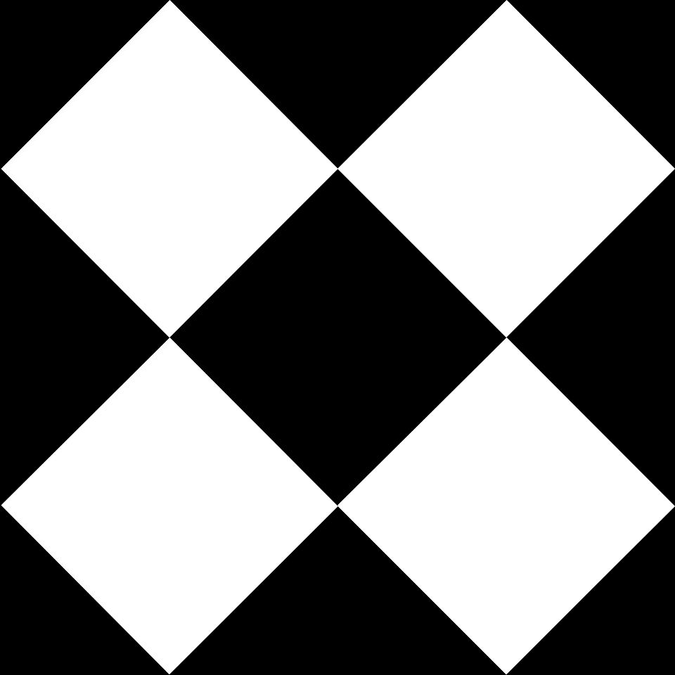 Black white huge diagonal squares background