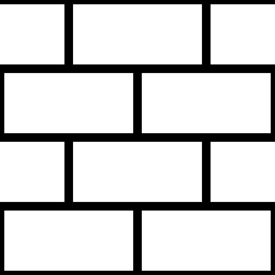 Black white medium brickwork background