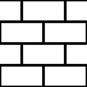 Black white medium brickwork background