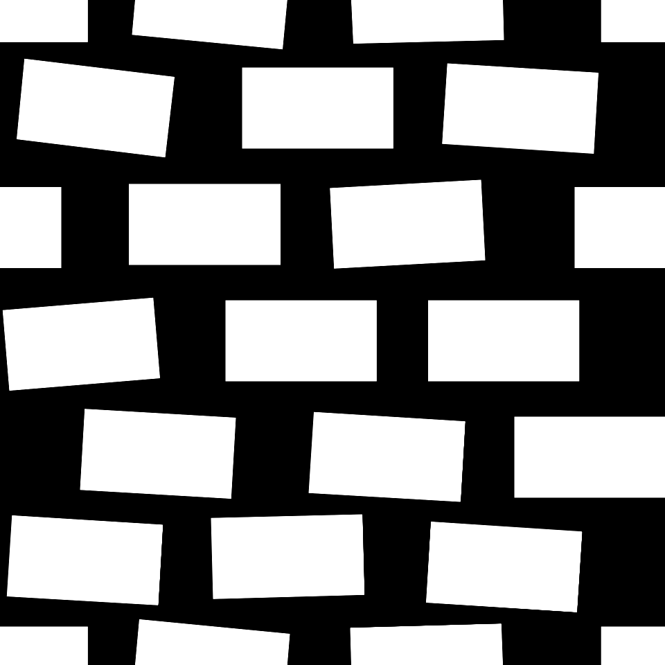 Black white rough brickwork background