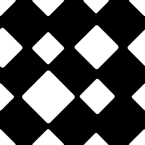 Black white rounded square chaos 03 background