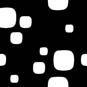 Black white rounded squares background