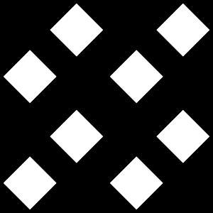 Black white small diagonal squares background