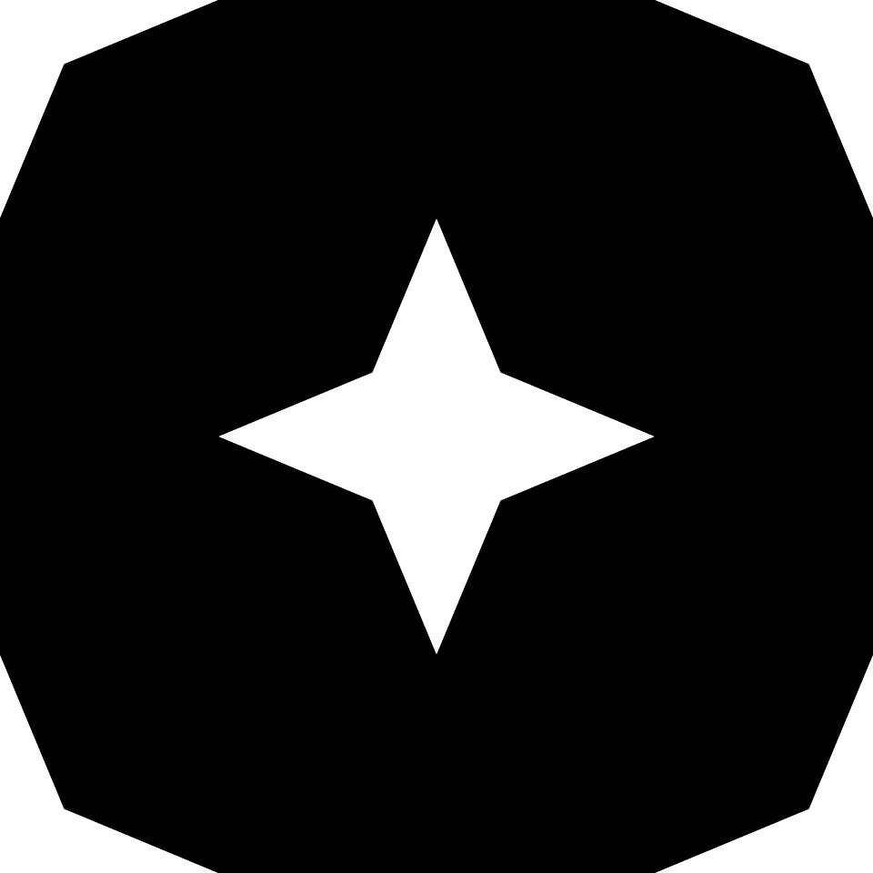 Black white star background