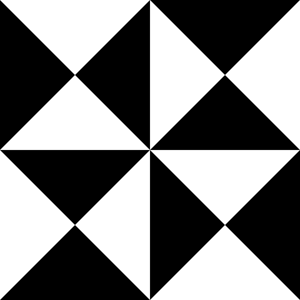 Black white triangles background