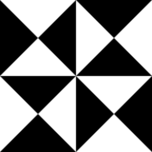 Black white triangles background