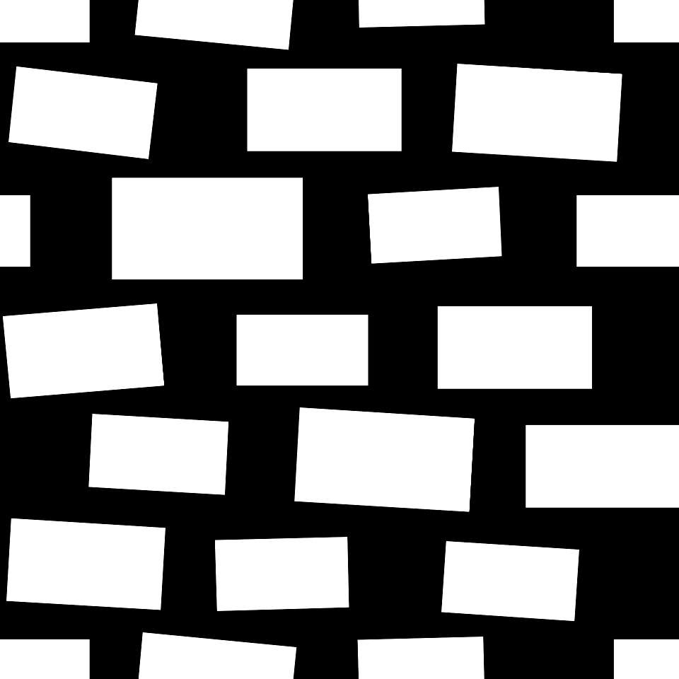 Black white very rough brickwork background