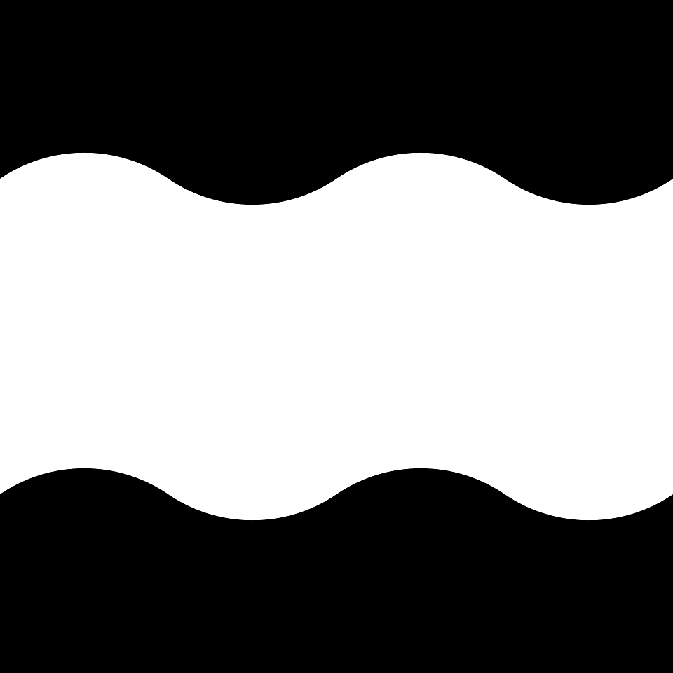 Black white wide wave background