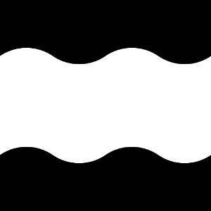 Black white wide wave background