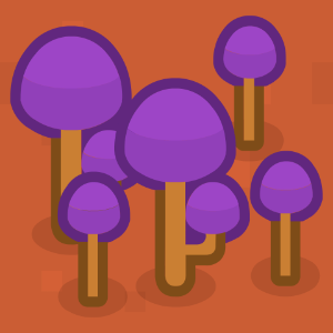Purple forest red land 05 background