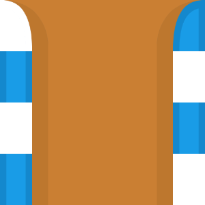 Blue sides orange race track 12 background