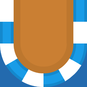 Blue sides orange race track 33 background