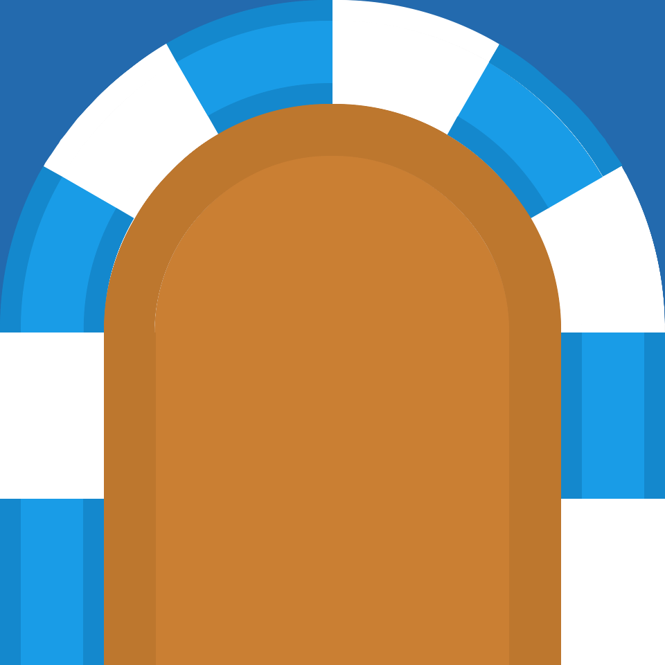 Blue sides orange race track 41 background