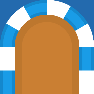 Blue sides orange race track 41 background