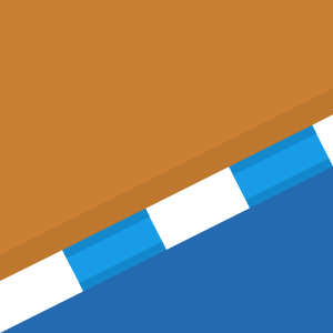 Blue sides orange race track 58 background