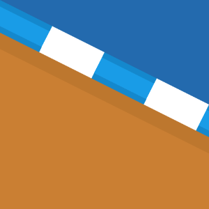Blue sides orange race track 68 background