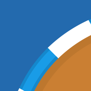 Blue sides orange race track 83 background
