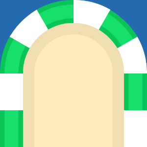 Green sides beige race track 43 background