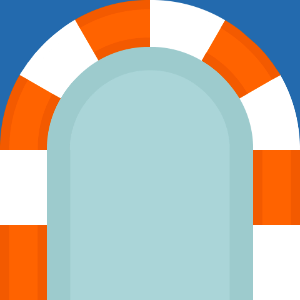 Orange sides blue race track 047 background