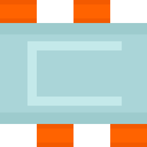 Orange sides blue race track 062 background