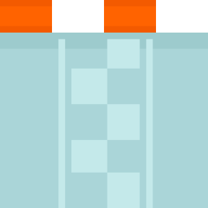Orange sides blue race track 067 background