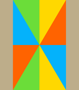 Multi color triangles background
