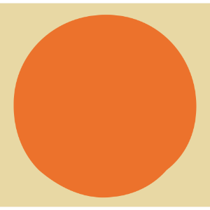 Orange circle background