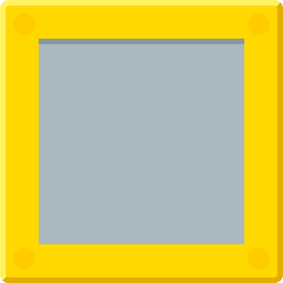 Yellow outline grey square 01 background