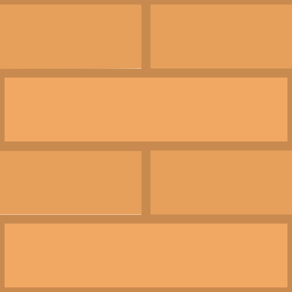 Orange horizontal bricks background