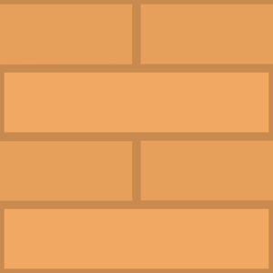 Orange horizontal bricks background