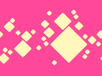 Beige squares pink background