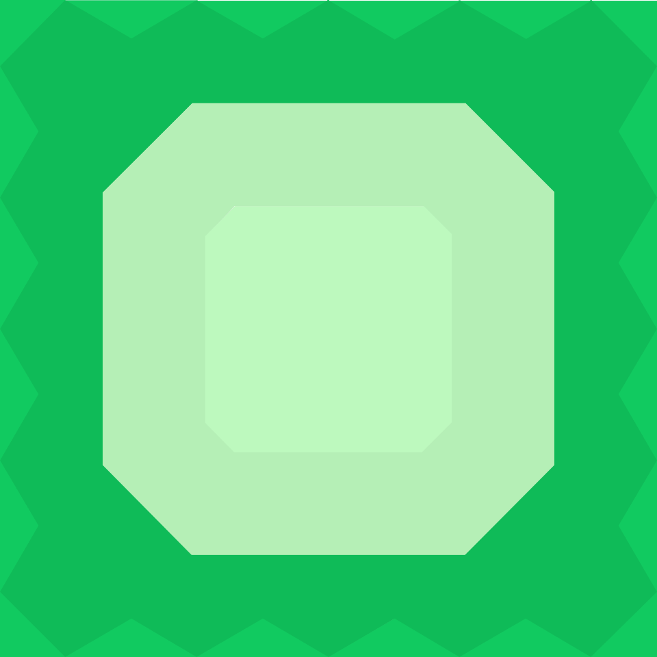 Green octagon background