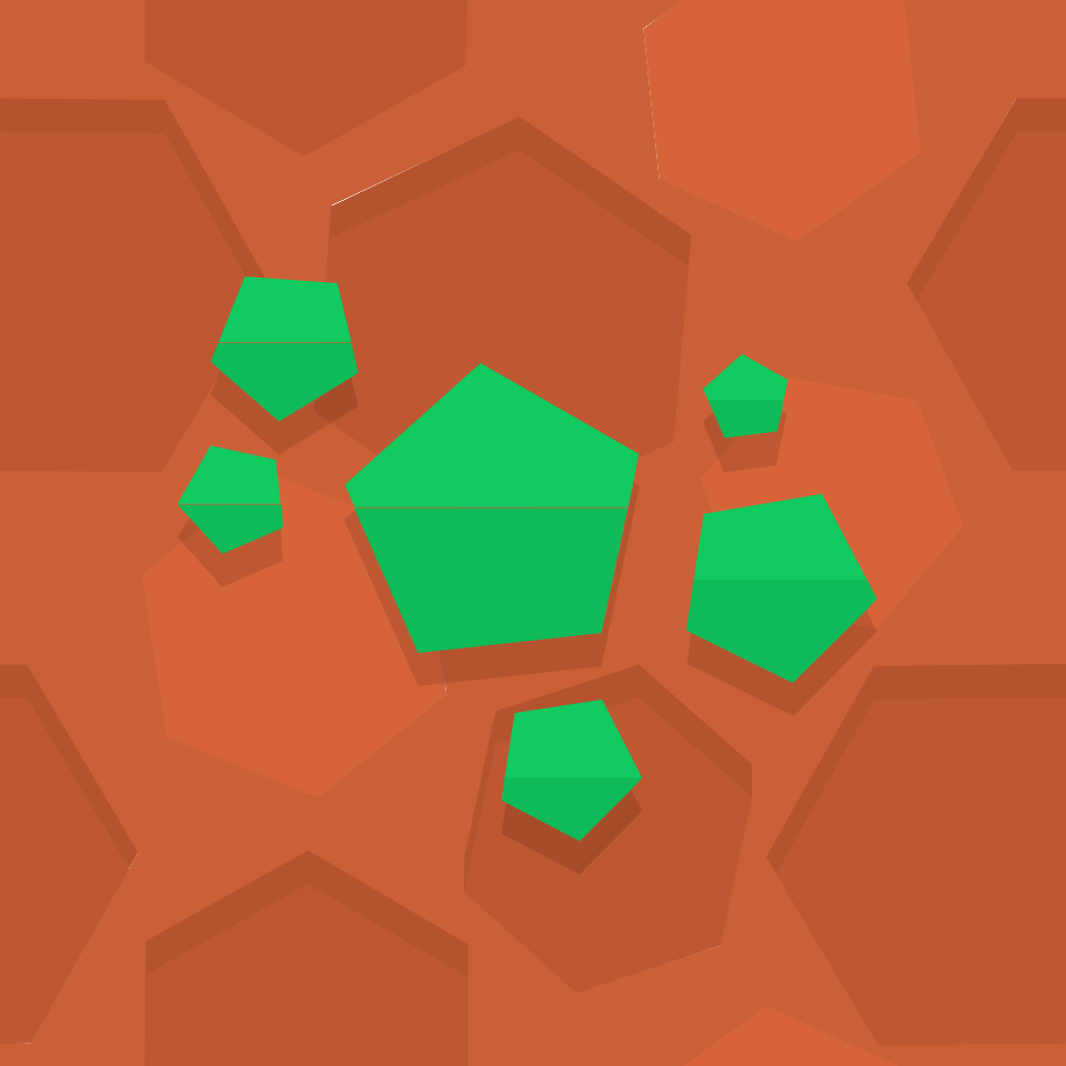 Red green pentagons 02 background