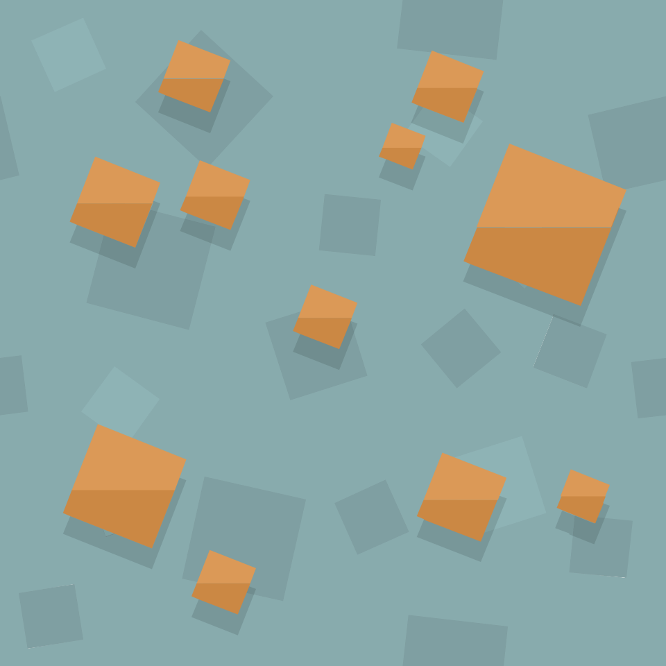 Dirty blue orange squares 02 background