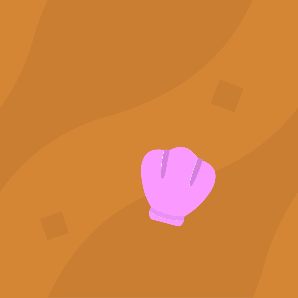 Orange wide stripe pink shell background