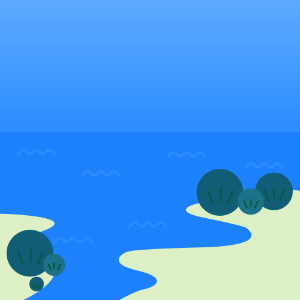 Landscape beach sea