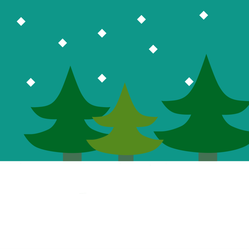 Landscape evergreen tree chrismas