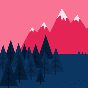 Landscape mountain forest