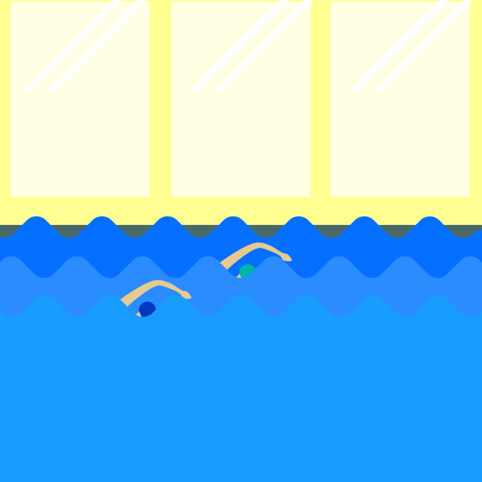 Sport swimming race